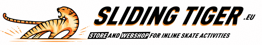 The logo of Sliding Tiger: an animated sliding tiger