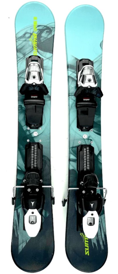 Summit Sapphire 88 cm skiboars with Atomic M10 ski bindings