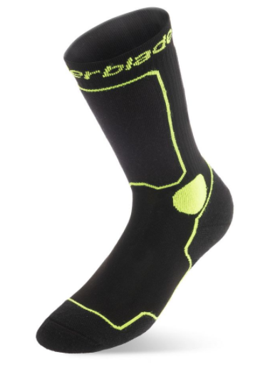 Rollerblade inline skate sock in black and green