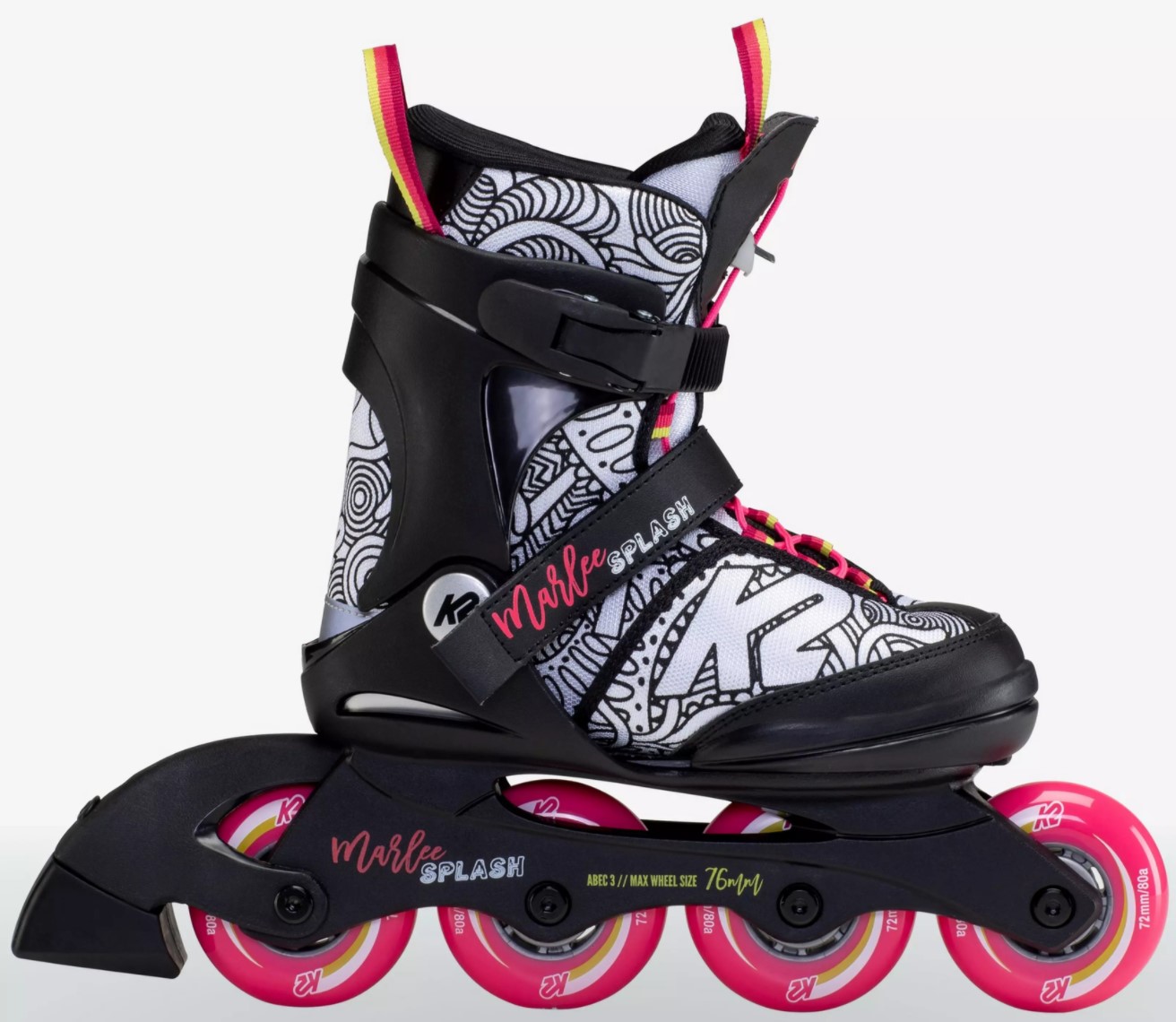 K2 kids youth skeeler Marlee Splash in side view