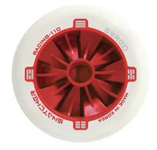 GYRO Snatcher inline skate wheel red silver